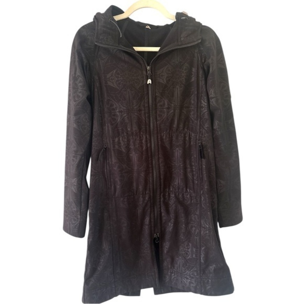 Lululemon Apres Yoga Jacket “Dance In Snow” black everyday lightweight size 6